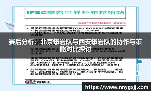 赛后分析：北京攀岩队与西安攀岩队的协作与策略对比探讨